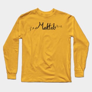 Lettering "Maktub" Long Sleeve T-Shirt